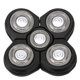 thumbnail image 3 of Cabezales de afeitadora de cabeza, 6 cabezales, afeitadora eléctrica flotante para barba para hombres con afeitado limpio, cuchilla de doble anillo universal, afeitado rápido, 3 of 4