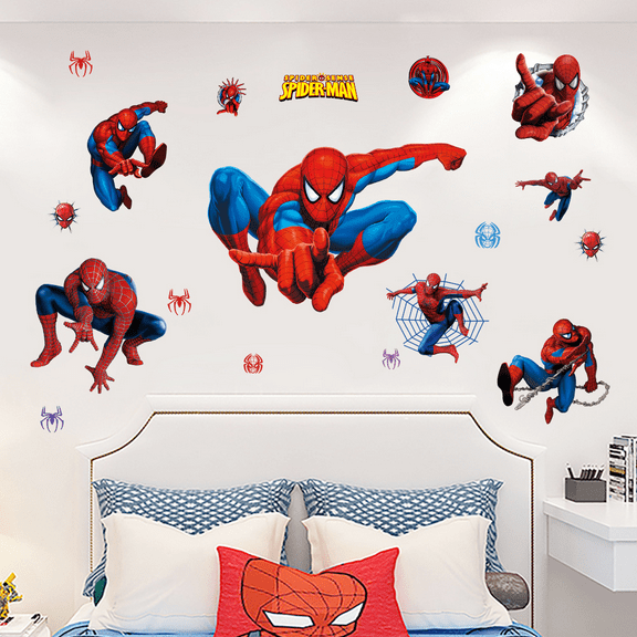 Wall Stickers 3D Wall Stickers Children wall stickers Cartoon characters wall stickers Cartoon background wall decoration Children's bedroom decoration 60*40CM