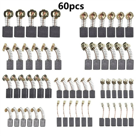 60pcs carbon brushes including 10 different specifications of carbon brushes