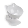 thumbnail image 1 of Pets Bowl antideslizante 15 ° inclinado alimentos agua potable contenedor con protección elevada protección espalda alimentación doméstico pequeños animales 1 tazón blanco tholdsy PT000726-02, 1 of 7