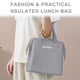 thumbnail image 5 of Bolsa de almuerzo aislada, bolsa de conveniencia simple, bolsa de almacenamiento en frío, bolso de mano para almuerzo, lonchera, mujeres y hombres, trabajo de picnic para adultos,, 5 of 5