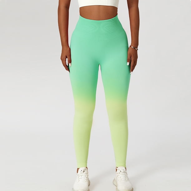 Pantalones de fitness,Leggings elásticos sin costuras para mujer, pantalones deportivos de cintura alta, pantalones deportivos para correr, pantalones deportivos de grado profesional