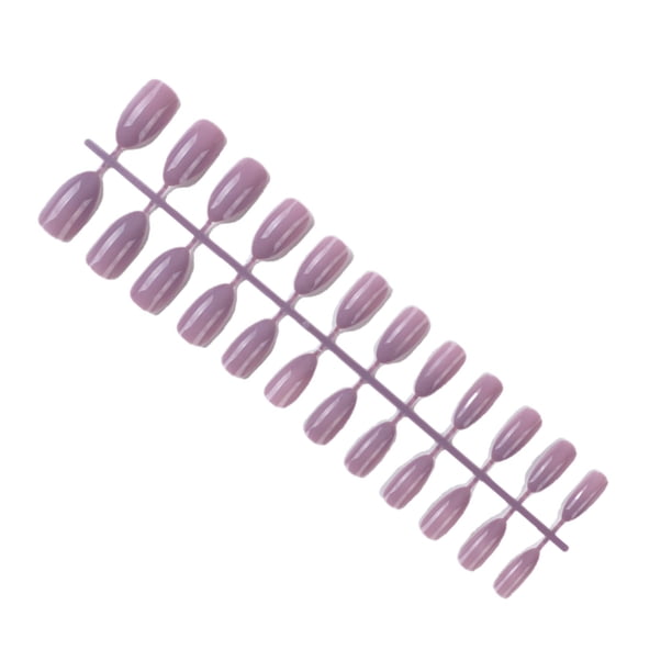 Juego de 24 piezas de uñas postizas Vogacara con herramientas de decoración de manicura Taro morado