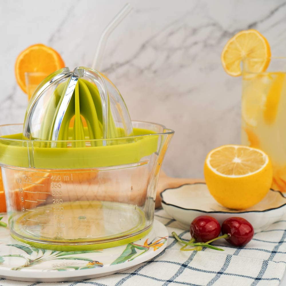 Presse-Agrumes Manuel En Acier Inoxydable - Capacité 400ml, Passe Lave-Vaisselle - Pour Citrons, Oranges, Pamplemousses