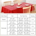 thumbnail image 2 of decorUhome Heavy Duty Vinyl Tablecloth, Waterproof Rectangle Table Cloth, Wipeable Floral Dining Table Cover, Red, 60" x 120", 2 of 10