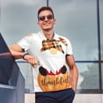 thumbnail image 4 of Sikiie Autumn Gnomes Print Men's Short-sleeved POLO Shirts, Button-down Shirts and T-shirts are Suitable for Vacation, Leisure and Business-4X-Large, 4 of 6
