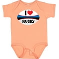 thumbnail image 3 of Inktastic I Love Rugby Sports Ball Boys or Girls Baby Bodysuit, 3 of 5
