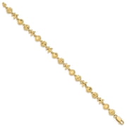 Primal Gold 14 Karat Yellow Gold Starfish, Sand Dollar and Shell Bracelet