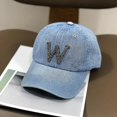 thumbnail image 1 of Sombrero vaquero de letras con ribete deshilachado y agujeros para gorras de béisbol de hombre y mujer LingWen 8390606981752, 1 of 1