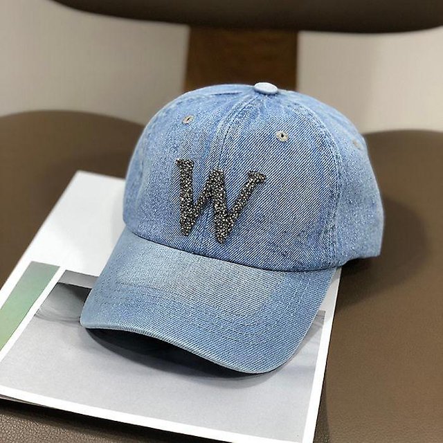 Sombrero vaquero de letras con ribete deshilachado y agujeros para gorras de béisbol de hombre y mujer LingWen 8390606981752