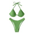 thumbnail image 1 of Trajes de Natación Gibobby para Mujer Bikinis sólido Pantalones cortos Halter, 1 of 5