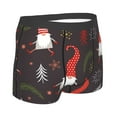 thumbnail image 4 of Uemuo Cute Christmas Gnomes Pattern Men's Boxer Briefs,Trunk Anti-Chafing,Comfortable, Durable, and Stylish Underwear-, 4 of 9