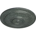 thumbnail image 3 of 40 1/4"OD x 3 1/8"P Small Classic Ceiling Medallion (Fits Canopies up to 10"), Hand-Painted Athenian Green Crackle, 3 of 6