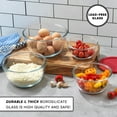 thumbnail image 7 of JoyJolt Kitchen Mixing Bowls - 8pc Glass Bowls with Lids Set – Neat Nesting Bowls in 4 Sizes - Red, 7 of 7