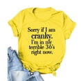 thumbnail image 2 of EQWLJWE Chemises pour Femmes Liquidation Femmes Manches Courtes Décontracté Femmes Décontracté Drôle Lettre Imprimée Col Rond Manches Courtes Hauts Blouse T-Shirt, 2 of 3