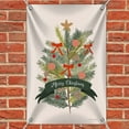 thumbnail image 2 of Merry Christmas Decorated Pine Tree Home Business Office Sign, 2 of 4