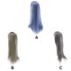 thumbnail image 5 of Vogacara Pelucas de pelo sintético para mujer, suaves, largas y rectas, para fiestas, citas, diario Cuidado del cabello Gris azulado, 5 of 6