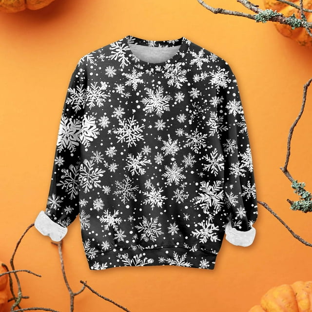 Chandails de Noël pour Femmes 2025 Col Rond Hiver Fêtes Mignons Pulls
