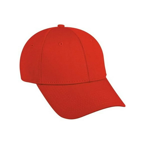 Flex Fitted Baseball Cap Hat - Red, Small-Medium