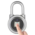 thumbnail image 1 of BT Fingerprint Smart Keyless Lock Waterproof APP/Fingerprint Unlock Anti-theft Padlock Door and Trunk Lock for Android and iOS - Gray, 1 of 8