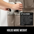 thumbnail image 4 of GORILLA GRIP 24 Pocket Over the Door Shoe Organizer, Mesh Pockets, Up to 40 Pounds, Hang on Doors, Beige, 4 of 10