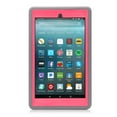 thumbnail image 2 of Mignova Case For Amazon Fire 7 (2017 Release) Case,[Kickstand Feature],Shock-Absorption/High Impact Resistant Heavy Duty Armor Defender Case for Kindle fire 7 Inch 2017(Gray+Pink), 2 of 7