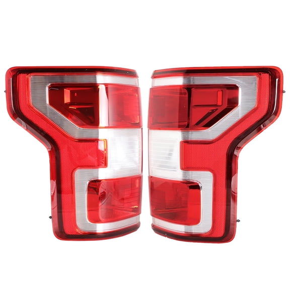 ALL-CARB Rear Brake Tail Lights Assembly Replacement for 2018 2019 2020 Ford F150 F-150 Driver and Passenger Side Tail Lamps With Bulbs JL3Z-13404-D JL3Z-13405-G