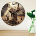 thumbnail image 5 of Elephant Wall Clock 12 Inch Battery Operated Clocks Wild Elephant Non Ticking Silent Wall Clock Decorative Clocks for DIY, 5 of 9