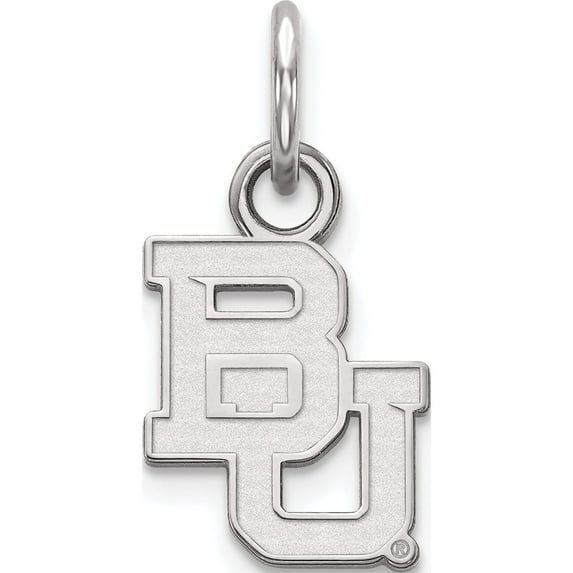 14K White Gold 14Kw Logoart Baylor University Xs Pendant (15 X 11) Made In United States 4w001bu