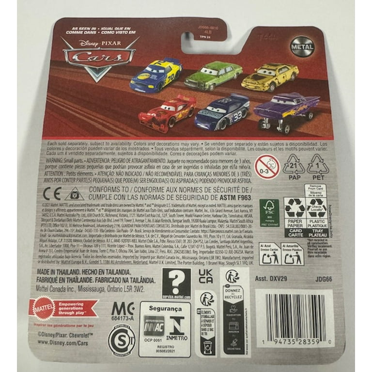 DISNEY PIXAR CARS METAL MY NAME IS NOT CHUCK WITH CART 1:55 SCALE