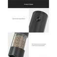 thumbnail image 2 of Electric Salt and Pepper Grinder One Hand Automatic Operation Adjustable Coarseness Battery Powered Automatic Grinding-A, 2 of 5