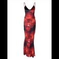 thumbnail image 4 of Conjunto de Falda Larga con Estampado Floral y Top Halter Trajes para Salir para Mujer Color S, 4 of 9