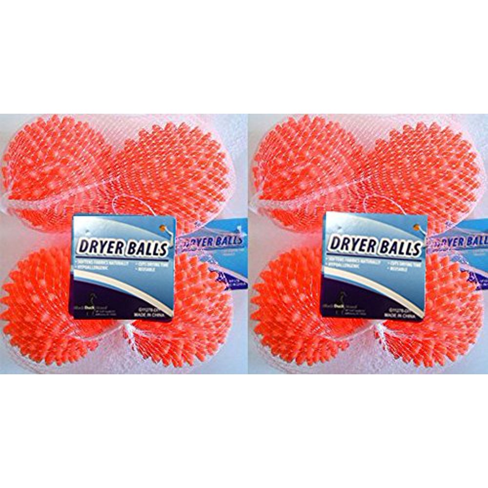 Dryer Balls 8 Pack Orange Reusable Dryer Balls Replace Laundry Drying
