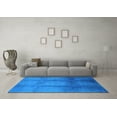 thumbnail image 3 of Ahgly Company Indoor Rectangle Oriental Light Blue Industrial Area Rugs, 7' x 10', 3 of 4