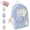 Blue, variant on Rosy Posy Backpack, Large Capacity Waterproof Drawstring Backpack with Cute Pendant & Comfortable Straps for School Travel
