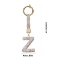 thumbnail image 5 of Osdhezcn Individualized Letter Charm Keyring Sparkling Crystal Accents Sturdy Metal Craft, 5 of 7