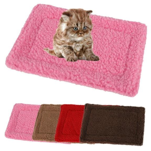 URMAGIC Hamster Rabbit Cat Fleece Blanket Mat for Small Animal Kitten House Pad Quilt Warm Nest Bed Cover Pet Accessories