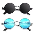 thumbnail image 1 of Gafas de sol CGID Retro Steampunk redondas polarizadas UV400 E72, 1 of 5