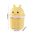 thumbnail image 3 of TIMIFIS Cute Desktop Trash Can Small Desktop Plastic Waste Basket Garbage Can Mini Storage Bin For Bathrooms Offices Or Dressing Table, 3 of 6