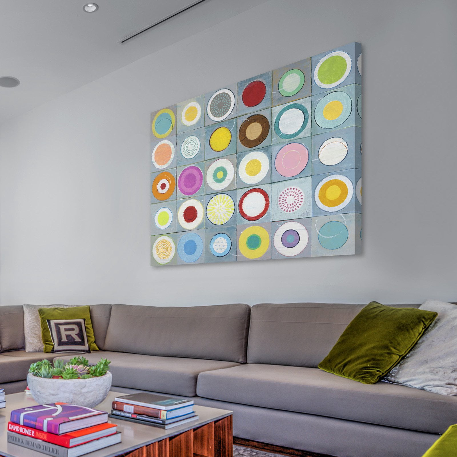 Marmont Hill - "Colors Round" by Julie Joy Painting Print on Wrapped Canvas