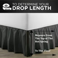 thumbnail image 2 of SKY BEDDINGS Twin Size Ruffled Bed Skirt with Split Corners - Twin 12 Inch Drop Dust Ruffle Bed Skirt with Platform Three Sided Coverage - 100% Microfiber Bed Skirt, Dark Grey, 2 of 6