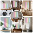 thumbnail image 6 of Ships Next Day Canvas Wall Art 12"x12",Rainbow Stripes Wood Framed Canvas Print Painting,Modern Colorful Cream Striped Aesthetics Ready to Hang Small Picture Wall Decor for Kitchen Dining Room Office, 6 of 9