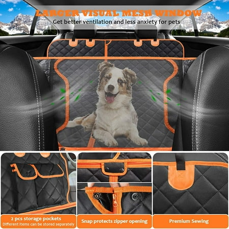 4 In 1 Convertible Dog Car Seat Cover 100 Waterproof Nonslip - Dog Seat Cover Hammock With Mesh Window 4 In 1 Convertible Dog Car Seat Cover 100 Waterproof Nonslip - Dog Seat Cover Hammock With Mesh Window