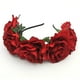 thumbnail image 2 of Zhuge Corona de flores mexicanas Tocado del Día de los Muertos Diadema floral hawaiana (azul), 2 of 5