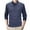 Navy Blue, variant on ohmzyzo Mens Lapel V Neck Wool Blend Knit Sweater Long Sleeve Striped Print Pullover Top Casual Lightweight Sweatshirts Beige M