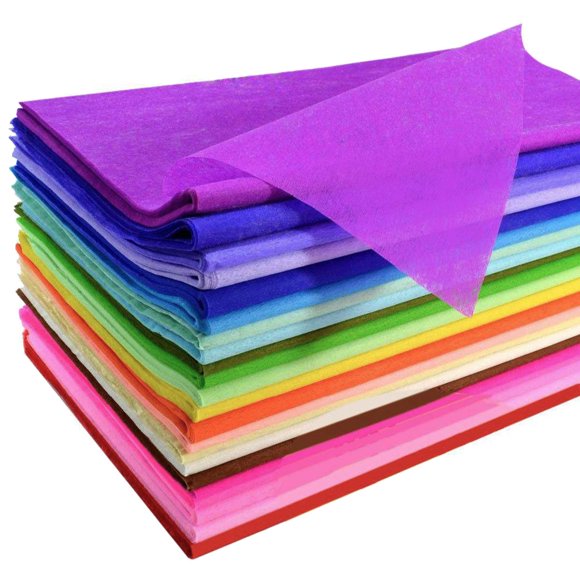 120 hojas de papel tisú de colores, papel artesanal para envolver a granel, 20 x 26 pulgadas, para decoración artística de pañuelos de regalo (24 colores)