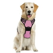 Eagloo Dog Harness for Large Dogs No Pull, No Choke Dog Harness Soft Padded, Adjustable Reflective Dog Vest with Handle Control for Small Medium Large Dogs, Pink