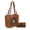 Brown, variant on Montana West Vintage Western Tooling Tote Bag & Wallet Set for Women | Studded Top Handle Shoulder Handbag, Turquoise