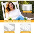 thumbnail image 5 of PetFurnishn Outdoor Rocking Chair Oversized Wooden Patio Chairs with Widened Armrest High Back Porch Rocker for Lawn, Garden, Backyard, Fire Pit (White), 5 of 7