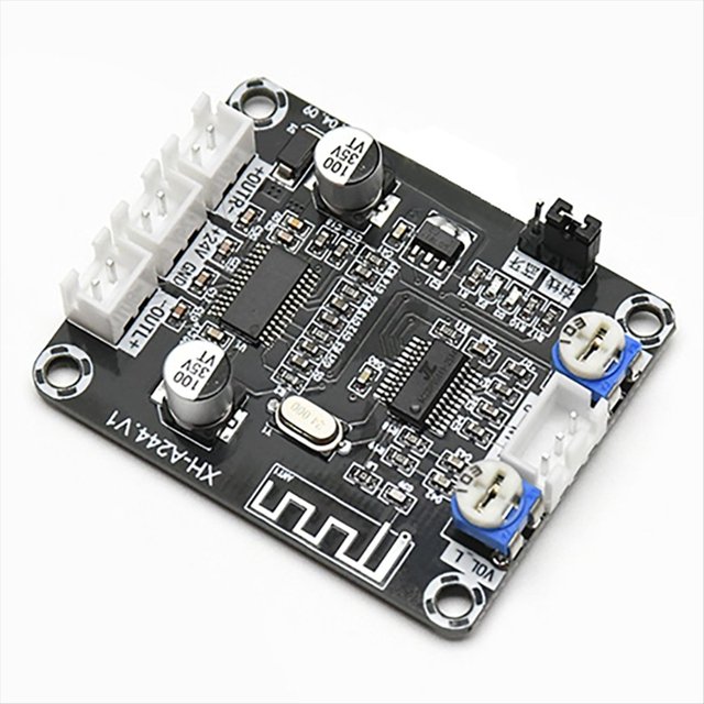 Módulo Amplificador de para Bluetooth XH-A244 DC12-24V, Placa Amplificadora Digital de Doble Canal, 30 W X 2, Amplificador Estéreo HiFi.